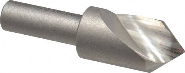 Keo - 5/8" Head Diam, 3/8" Shank Diam, 1 Flute 82° High Speed Steel Countersink - Bright Finish, 2-1/4" OAL, Single End, Straight Shank, Right Hand Cut - Caliber Tooling