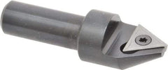 APT - 60° Included Angle, 3/4" Max Cut Diam, 3/4mm Body Diam, 1/2" Shank Diam, 2-3/8" OAL, Indexable Countersink - 1 Triangle Insert, TPGH 321 Insert Style, Positive Rake, Series CC - Caliber Tooling