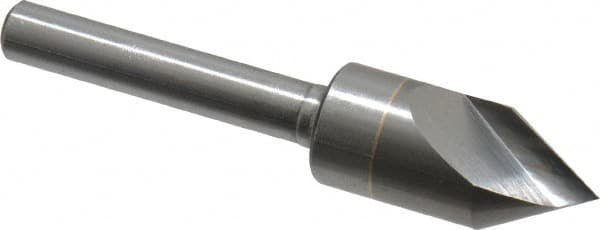 M.A. Ford - 1/2" Head Diam, 1/4" Shank Diam, 1 Flute 60° Solid Carbide Countersink - Caliber Tooling