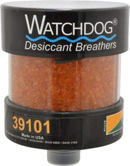 Trico - 1" Friction Fit, 5" Diam, 6-1/4" High, 35 CFM Air Flow, ABS Plastic and Impact Modified Acrylic Dessicant Breather - -28.89 to 93.33°C, Friction Fitting (M) - Caliber Tooling