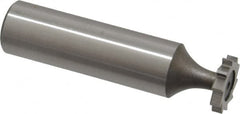 Keo - 1/2" Diam x 3/32" Face Width, High Speed Steel, 10 Teeth, Shank Connection Woodruff Keyseat Cutter - Uncoated, 2-3/32" OAL x 1/2" Shank, Straight Teeth, ANSI 304, Old Standard 2 - Caliber Tooling