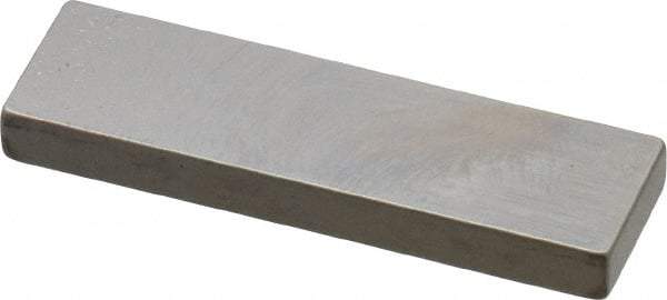 Mitutoyo - 0.118" Rectangular Steel Gage Block - Accuracy Grade 0, Includes Certificate of Inspection - Caliber Tooling