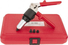 HUCK - 1/8 to 1/4" Manual Rivet Tool Kit - Includes Hand Riveter, 4 Nose Pieces - Caliber Tooling