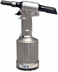 HUCK - Up to 1/4" Capacity, Air Riveting Hammer - 0.675" Long Stroke, 1/4" Inlet - Caliber Tooling