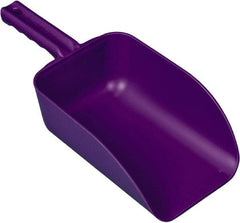 Remco - 82 oz Purple Polypropylene Flat Bottom Scoop - 5.9" Wide x 3.3" Deep Bowl, 15.1" OAL - Caliber Tooling