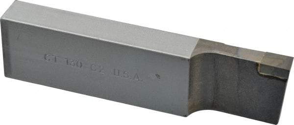 Made in USA - 1-1/4 x 5/8" Shank, Cutoff & Grooving Single Point Tool Bit - CT-130(556), Grade C2 - Exact Industrial Supply