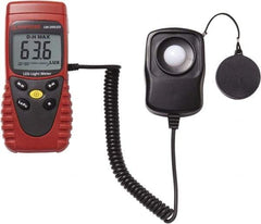 Amprobe - 9 Volt Battery, 40 to 40,000 FC, LCD Display, Silicone Photodiode Light Meter - 3 Accuracy, Compatible with All Visible Light Lighting, Built In Memory - Caliber Tooling