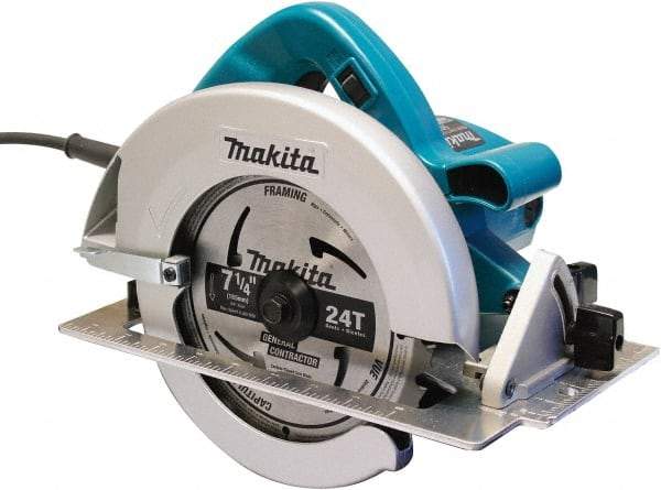 Makita - 15 Amps, 7-1/4" Blade Diam, 5,800 RPM, Electric Circular Saw - 5/8" Arbor Hole, Right Blade - Caliber Tooling