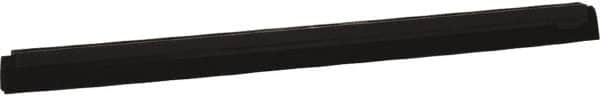 Vikan - 28" Foam Rubber Blade Squeegee Refill - Double Edge, Black, Plastic Holder - Caliber Tooling