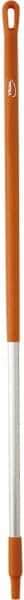 Vikan - 51 x 1-1/4" Aluminum Squeegee Handle - European Threaded Connection, Orange - Caliber Tooling