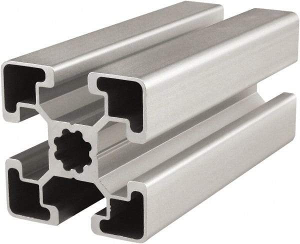 80/20 Inc. - 6 Meters Long x 45 mm Wide x 45 mm Deep, T-Slotted Aluminum Extrusion - Clear Anodized Finish - Caliber Tooling