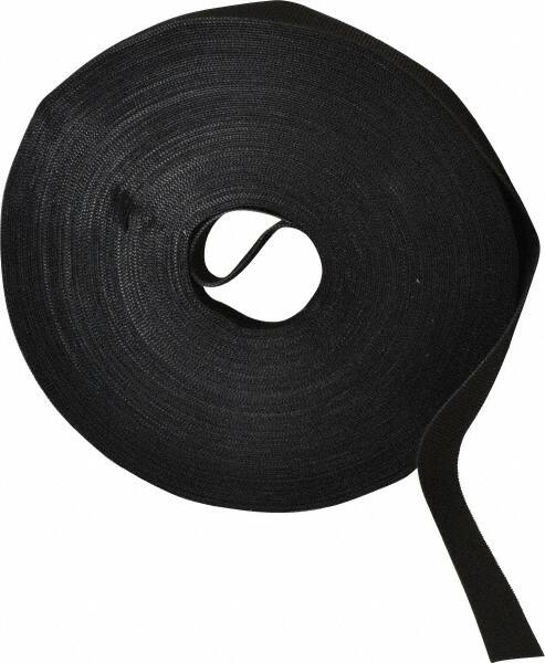 VELCRO Brand - 5/8" Wide x 25 Yd Long Self Fastening Tie/Strap Hook & Loop Roll - Continuous Roll, Black, Printable Surface - Caliber Tooling