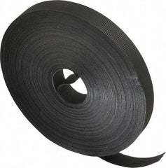 VELCRO Brand - 3/4" Wide x 25 Yd Long Self Fastening Tie/Strap Hook & Loop Roll - Continuous Roll, Black, Printable Surface - Caliber Tooling