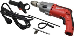 Milwaukee Tool - 120 Volt 1/2" Keyed Chuck Electric Hammer Drill - 0 to 16,000 & 0 to 40,000 BPM, 0 to 1,000 & 0 to 2,500 RPM - Caliber Tooling