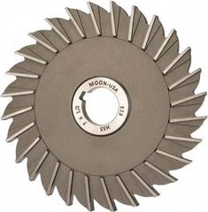 Made in USA - 7" Diam x 1/2" Width of Cut, 28 Teeth, High Speed Steel Side Milling Cutter - Straight Teeth, Uncoated - Caliber Tooling