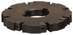 APT - Arbor Hole Connection, 0.72" Cutting Width, 2-1/16" Depth of Cut, 6" Cutter Diam, 1-1/4" Hole Diam, 12 Tooth Indexable Slotting Cutter - SM61 Toolholder, CTA 6 Insert, Neutral Cutting Direction - Caliber Tooling