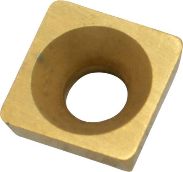 Interstate - SPEB322 Grade TCN55 Carbide Milling Insert - TiN Finish, 1/8" Thick, 3/8" Inscribed Circle, 1/32" Corner Radius - Caliber Tooling