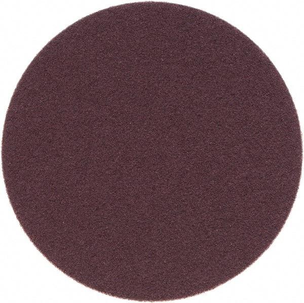 Superior Abrasives - 3" Diam, 100 Grit Aluminum Oxide Adhesive PSA Disc - Fine Grade, Brown, Cloth Backing, Flexible - Caliber Tooling