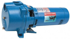 Goulds Pumps - 230 Volt, 13.9 Amp, 1 Phase, 2 HP, Self Priming Centrifugal Pump - 48J Frame, 1-1/2 Inch Inlet, 87 Max GPM, ODP Motor, Cast Iron Housing, Noryl Impeller, 106 Ft. Shut Off, Carbon Ceramic Mechanical Seal - Caliber Tooling