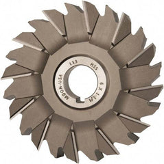 Made in USA - 6" Diam x 1-1/4" Width of Cut, 24 Teeth, High Speed Steel Side Milling Cutter - Staggered Teeth, Uncoated - Caliber Tooling