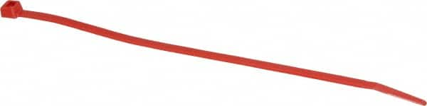 Made in USA - 7.562 Inch Long x 0.18 Inch Wide x 1-7/8 Inch Bundle Diameter, Red, Nylon Standard Cable Tie - 50 Lb. Strength, 0.052 Inch Thick - Caliber Tooling