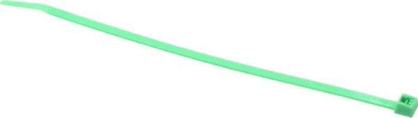 Made in USA - 7.562 Inch Long x 0.18 Inch Wide x 1-7/8 Inch Bundle Diameter, Green, Nylon Standard Cable Tie - 50 Lb. Strength, 0.052 Inch Thick - Caliber Tooling