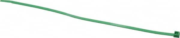 Made in USA - 11-1/4" Long Green Nylon Standard Cable Tie - 50 Lb Tensile Strength, 1.32mm Thick, 2" Max Bundle Diam - Caliber Tooling