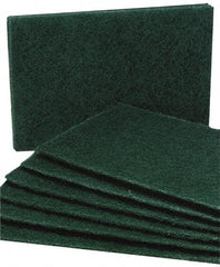 Ability One - 9-1/2" Long x 6" Wide x 1/4" Thick Sponge - Medium-Duty, Green - Caliber Tooling