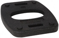 PRO-SAFE - 18-1/2" Wide x 1.8" High Rubber Vertical Panel Rubber Base - 20 Lb, Black - Caliber Tooling