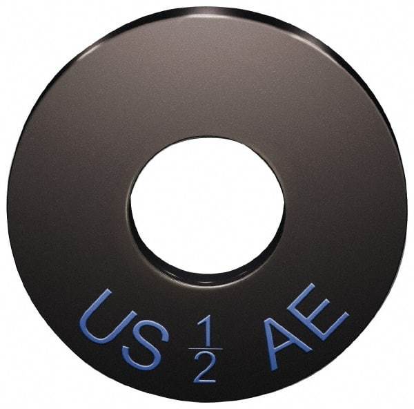 Jergens - 1" Screw, Case Hardened Steel USS/SAE Flat Washer - 1-1/16" ID x 2-1/2" OD, 1/4" Thick, Black Oxide Finish - Caliber Tooling