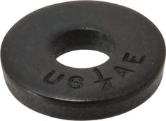 Jergens - 1/4" Screw, Case Hardened Steel USS/SAE Flat Washer - 9/32" ID x 3/4" OD, 9/64" Thick, Black Oxide Finish - Caliber Tooling