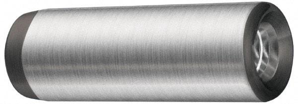 Jergens - 7/16" Diam x 1-1/2" Pin Length Alloy Steel Pull Out Dowel Pin - C 47-58 & C 60-64 (Surface) Hardness, 1 Beveled & 1 Threaded End - Caliber Tooling