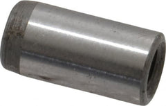 Jergens - 1/4" Diam x 1/2" Pin Length Alloy Steel Pull Out Dowel Pin - C 47-58 & C 60-64 (Surface) Hardness, 1 Beveled & 1 Threaded End - Caliber Tooling