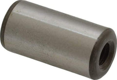 Jergens - 1/2" Diam x 1" Pin Length Alloy Steel Pull Out Dowel Pin - C 47-58 & C 60-64 (Surface) Hardness, 1 Beveled & 1 Threaded End - Caliber Tooling