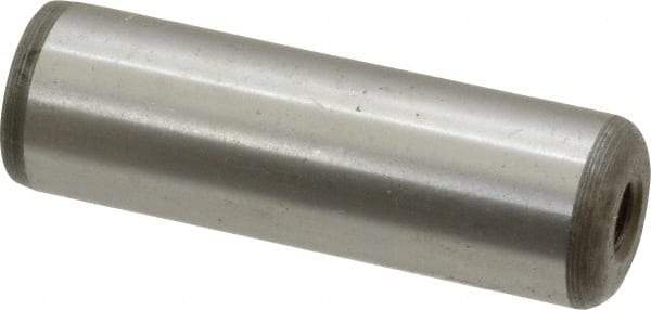 Jergens - 5/8" Diam x 2" Pin Length Alloy Steel Pull Out Dowel Pin - C 47-58 & C 60-64 (Surface) Hardness, 1 Beveled & 1 Threaded End - Caliber Tooling