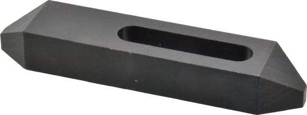 Gibraltar - 1/2" Stud, Steel, Plain Strap Clamp - 2-1/16" Travel, 6" OAL x 1-1/4" Wide x 7/8" High, Black Oxide Finish, Tapered Nose - Caliber Tooling