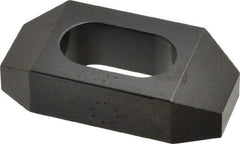 Gibraltar - 5/8" Stud, Steel, Plain Strap Clamp - 9/16" Travel, 2-1/2" OAL x 1-1/4" Wide x 5/8" High, Black Oxide Finish, Tapered Nose - Caliber Tooling