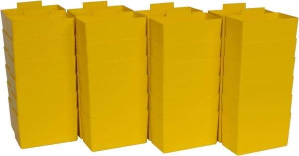 Quantum Storage - 2.8" Wide x 3" High, Yellow Bin Cup - Use with Quantum Storage Systems - Shelf Bin - Caliber Tooling