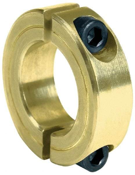 Climax Metal Products - 1-3/4" Bore, Steel, Two Piece Clamping Shaft Collar - 2-3/4" Outside Diam, 11/16" Wide - Caliber Tooling