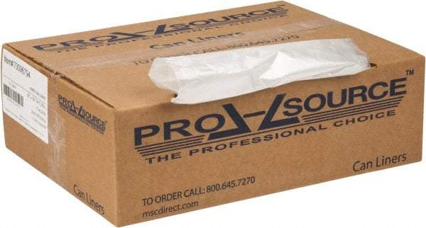 PRO-SOURCE - 0.47 mil Thick, Household/Office Trash Bags - 38" Wide x 58" High, Clear - Caliber Tooling