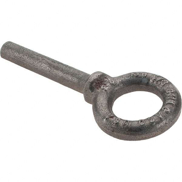 Gibraltar - Steel, Fixed Blank Lifting Eye Bolt - 2-1/2" Shank, Shoulder - Caliber Tooling