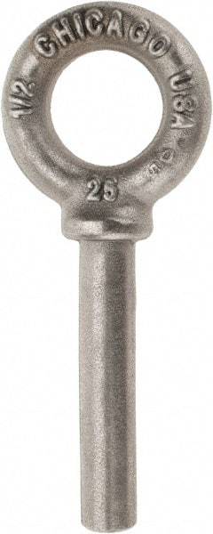 Gibraltar - Forged Steel, Fixed Blank Lifting Eye Bolt - 3" Shank, Shoulder - Caliber Tooling