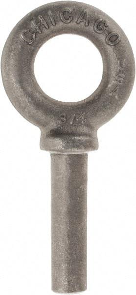 Gibraltar - Forged Steel, Fixed Blank Lifting Eye Bolt - 3" Shank, Shoulder - Caliber Tooling