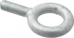 Gibraltar - 2,600 Lb Capacity, Forged Steel, 1/2-13 Thread, Fixed Lifting Eye Bolt - Fully Threaded, 1-1/2" Shank, 1-1/2" Thread Length, No Shoulder - Caliber Tooling