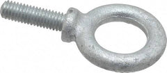 Gibraltar - 1,400 Lb Capacity, Forged Steel, 3/8-16 Thread, Fixed Lifting Eye Bolt - Fully Threaded, 1-1/4" Shank, 1-1/4" Thread Length, Shoulder - Caliber Tooling