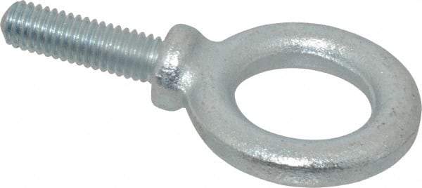 Gibraltar - 1,400 Lb Capacity, Forged Steel, 3/8-16 Thread, Fixed Lifting Eye Bolt - Fully Threaded, 1-1/4" Shank, 1-1/4" Thread Length, Shoulder - Caliber Tooling