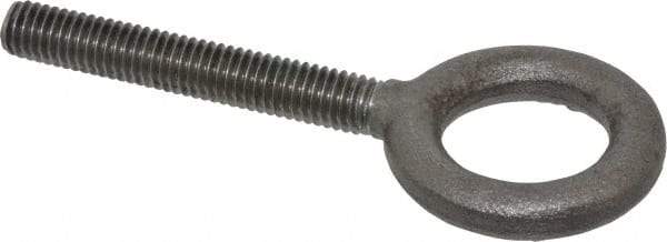 Gibraltar - 1,400 Lb Capacity, Steel, 3/8-16 Thread, Lifting Eye Bolt - Fully Threaded, 2-1/2" Shank, 2-1/2" Thread Length, No Shoulder - Caliber Tooling