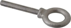 Gibraltar - 1,400 Lb Capacity, Steel, 3/8-16 Thread, Lifting Eye Bolt - Fully Threaded, 2-1/2" Shank, 2-1/2" Thread Length, Shoulder - Caliber Tooling