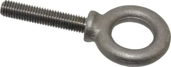 Gibraltar - 2,600 Lb Capacity, Steel, 1/2-13 Thread, Lifting Eye Bolt - Fully Threaded, 2-1/2" Shank, 2-1/2" Thread Length, Shoulder - Caliber Tooling