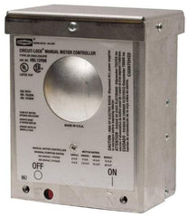 Hubbell Wiring Device-Kellems - 2 Poles, 30 Amp, NEMA, Enclosed Pushbutton Manual Motor Starter - 111.8mm Wide x 83.3mm Deep x 140.2mm High, 15 hp, CSA Certified, NEMA 3R & UL Listed - Caliber Tooling